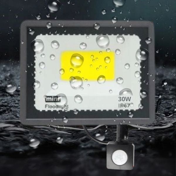 lampa zewnętrzna elewacyjna  halogen naświetlacz led dom ogród czujnik ruchu 5