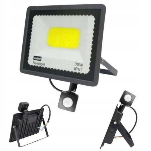 lampa zewnętrzna elewacyjna  halogen naświetlacz led dom ogród czujnik ruchu 1