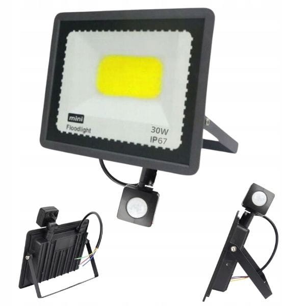 lampa zewnętrzna elewacyjna  halogen naświetlacz led dom ogród czujnik ruchu 1