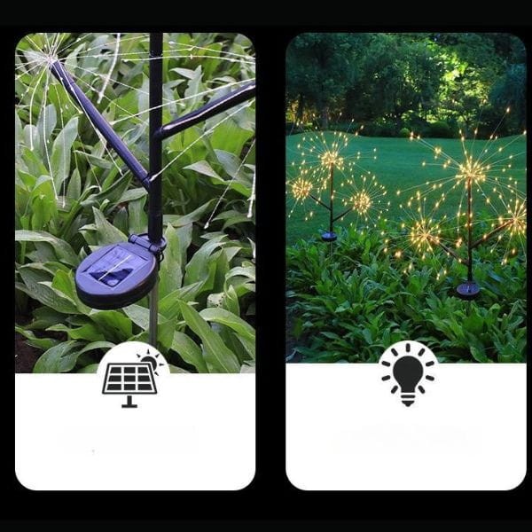 Lampy ogrodowe solarne LED dmuchawiec – zestaw