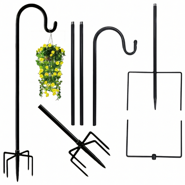 Hak ogrodowy metalowy – stabilny stojak do dekoracji