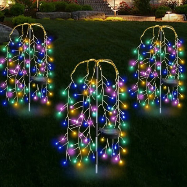 Lampa ogrodowa LED solarna RGB – nastrojowe światło nocne