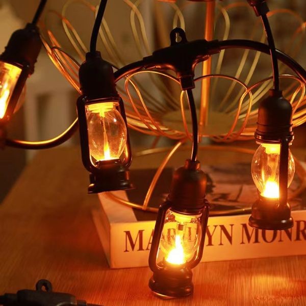 Girlanda LED z lampionami – dekoracyjne oświetlenie nocne