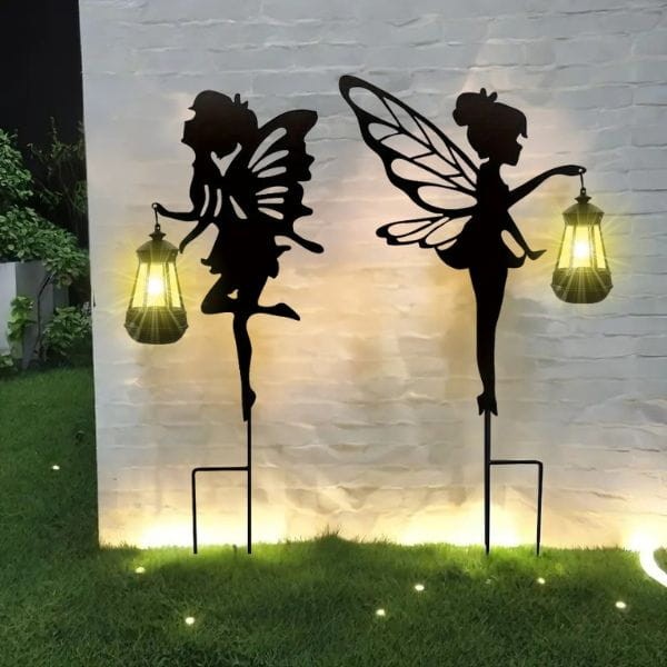 Lampy solarne LED z motylami – ciepłe światło do ogrodu