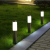Zewnętrzne lampy ogrodowe 45 cm IP44 – zimne oświetlenie wzdłuż chodnika nocą