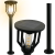 Lampa solarna ogrodowa 79 cm – widok na górną część obudowy i źródło światła
