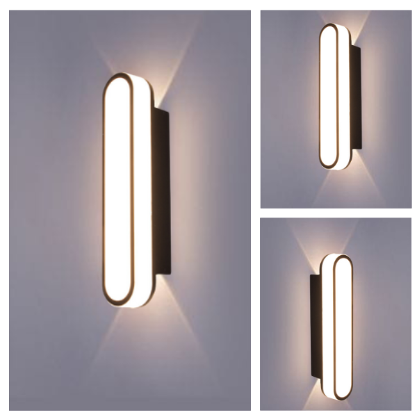 Elewacyjna zewnętrzna aluminiowa Lampa LED kinkiet dom budynek 3