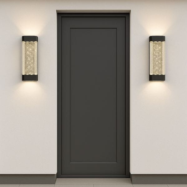 Nowoczesny aluminiowy kinkiet ścienny LED 12W 230V – detal obudowy i wykonania