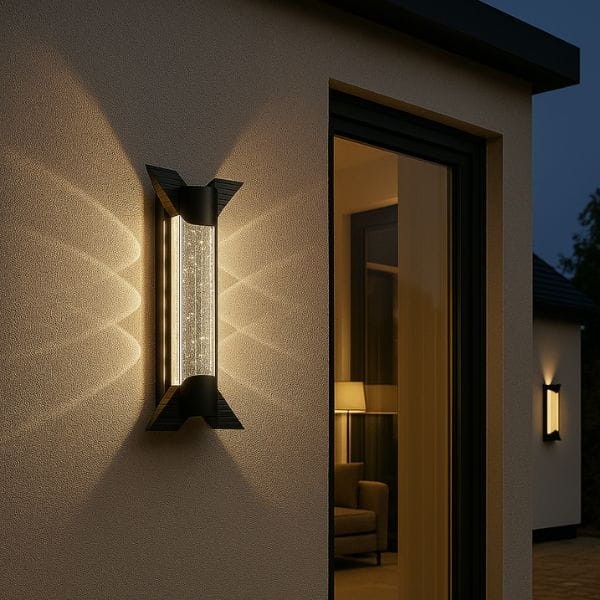 Zewnętrzny kinkiet aluminiowy LED 12W 230V o białym neutralnym świetle – prezentacja