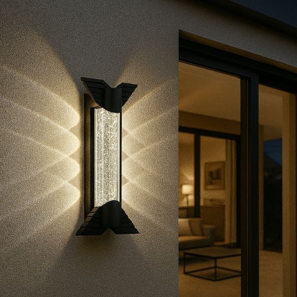 Elewacyjna lampa ścienna LED 12W 230V IP65 w aluminium z neutralnym światłem