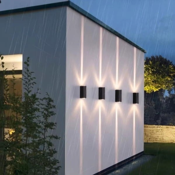 Elegancka lampa elewacyjna LED 6W z aluminium – minimalistyczny wygląd