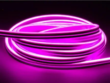 Różowa taśma LED Neon Mono 12V 5×12 mm – elastyczny neonowy wąż świetlny