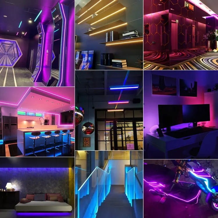 Neon LED 12V w szyldzie reklamowym – dekoracyjne podświetlenie napisów