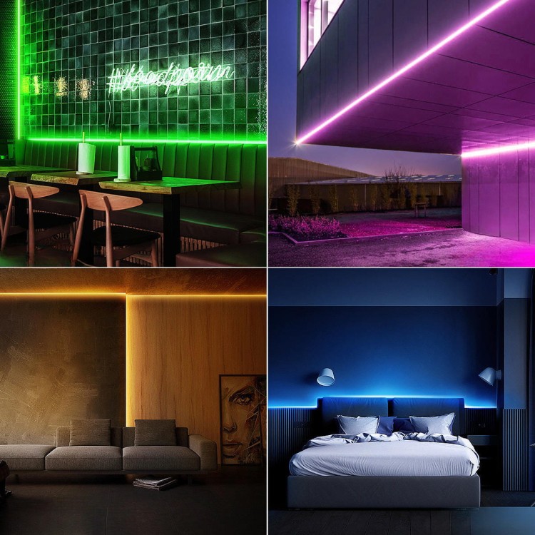 Neonowe oświetlenie LED 12V w klubie – efektowne dekoracje świetlne