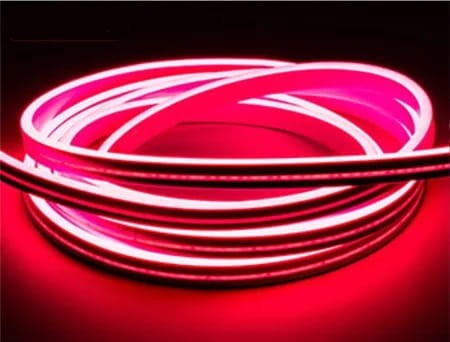 Czerwona taśma LED Neon Mono 12V 5×12 mm – elastyczny neonowy wąż świetlny