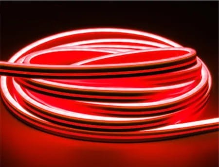 Czerwona taśma LED Neon Mono 12V 5×12 mm – intensywny neonowy wąż świetlny