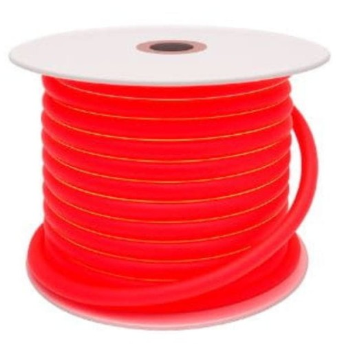 Czerwony elastyczny wąż LED Neon Flex 360 16mm IP67 na szpuli – oświetlenie liniowe 230V