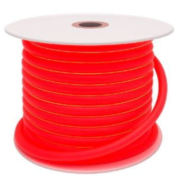 Czerwony elastyczny wąż LED Neon Flex 360 16mm IP67 na szpuli – oświetlenie liniowe 230V