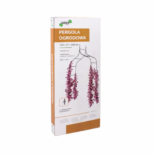 Opakowanie produktu Pergola ogrodowa – czytelna prezentacja i dane techniczne na pudełku.