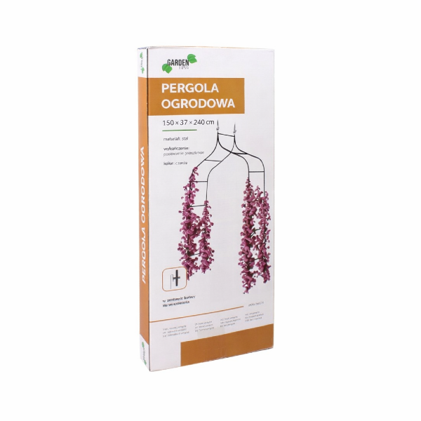 Opakowanie produktu Pergola ogrodowa – czytelna prezentacja i dane techniczne na pudełku.