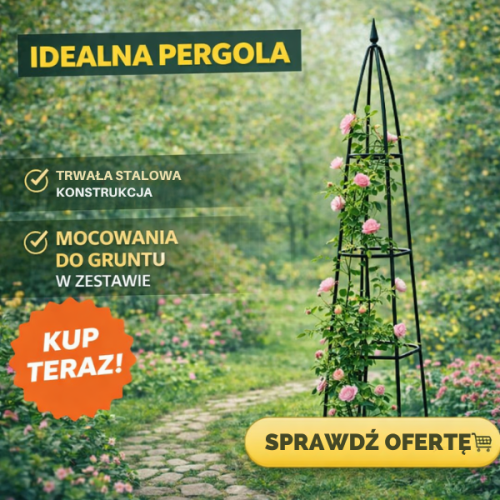 Stabilna i elegancka pergola ogrodowa, idealna do dekoracji ogrodu. Wykonana z trwałej stali, odporna na warunki atmosferyczne.