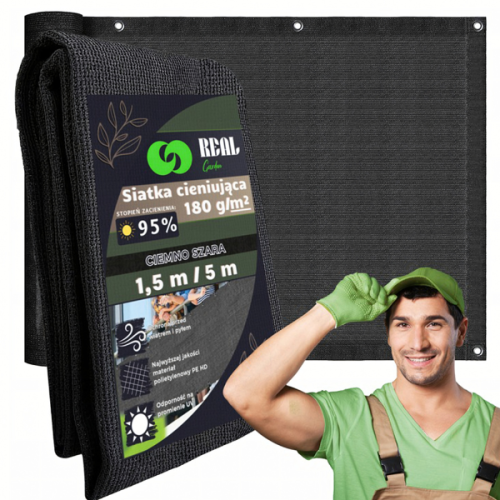 Balkonowa siatka cieniująca mata 1,5×5 m – zabezpieczenie prywatności i cień.png