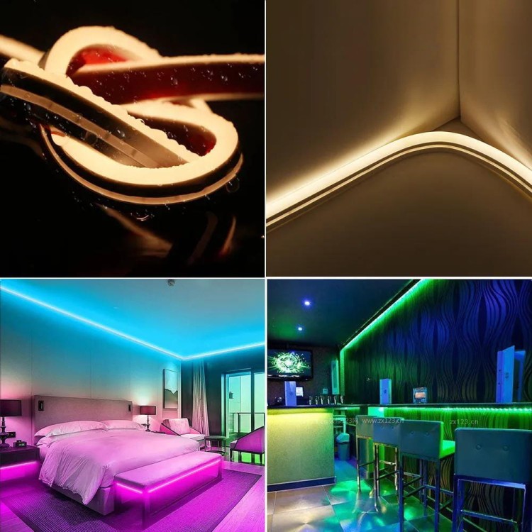 Neon LED Mono 12V w klubie – dynamiczne kolorowe oświetlenie dekoracyjne