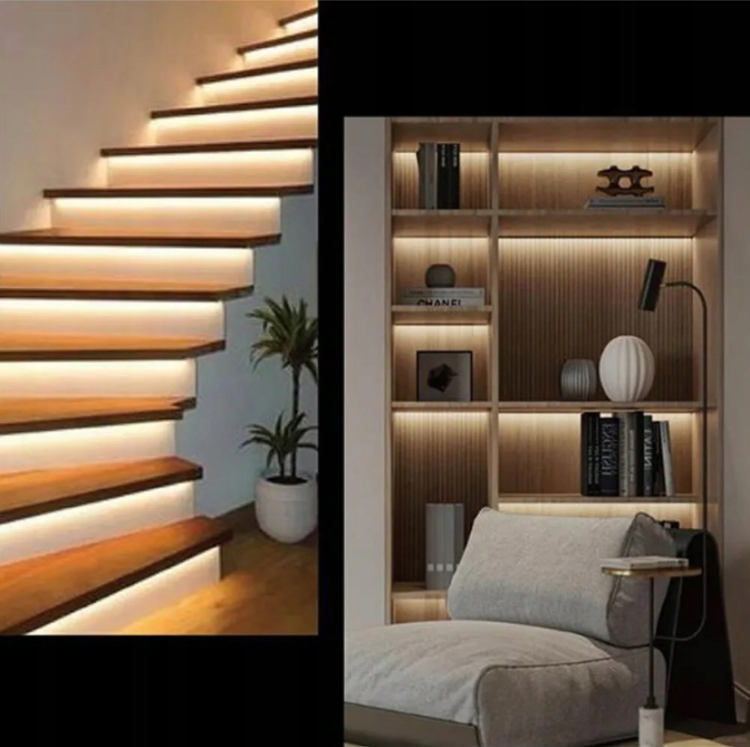 Nowoczesna taśma LED COB 230V w silikonowej osłonie – trwałe i jednolite światło LED do użytku wewnętrznego i zewnętrznego.