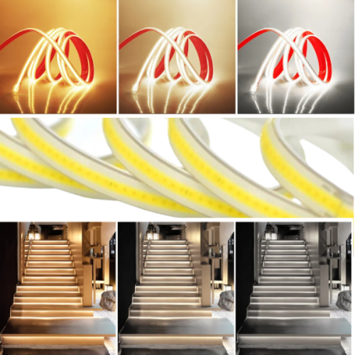 Taśma LED COB 230V 4000K – równomierne świecenie i estetyczny efekt liniowy.