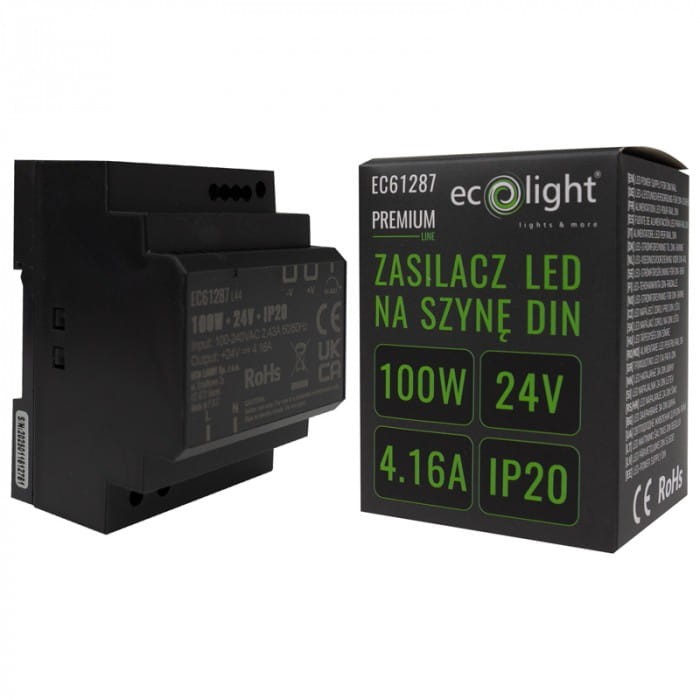 Zasilacz na szynę DIN PREMIUM 24V 100W 2