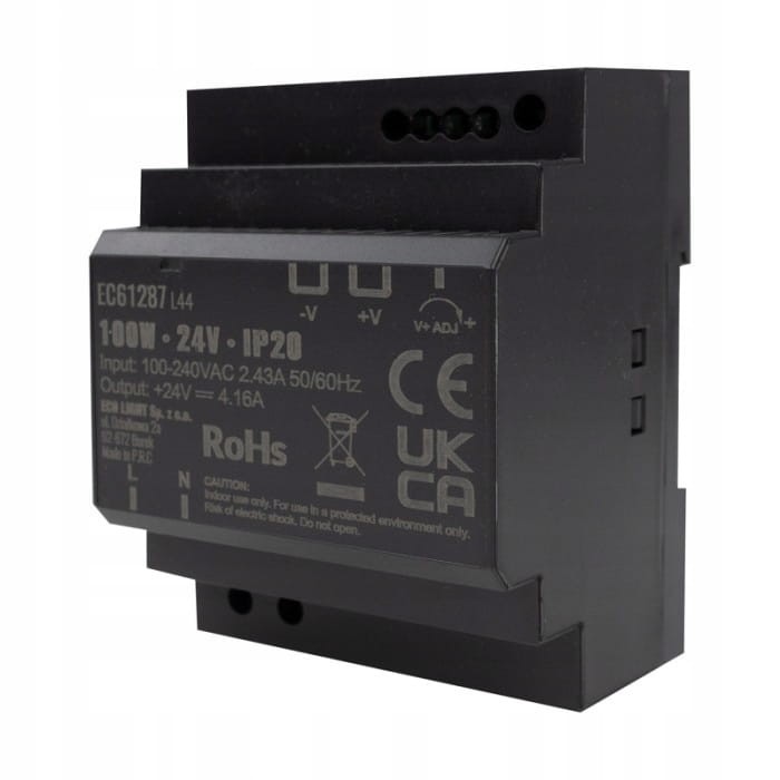 Zasilacz na szynę DIN PREMIUM 24V 100W
