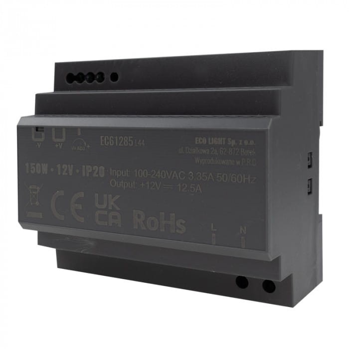 Zasilacz na szynę DIN PREMIUM 12V 150W