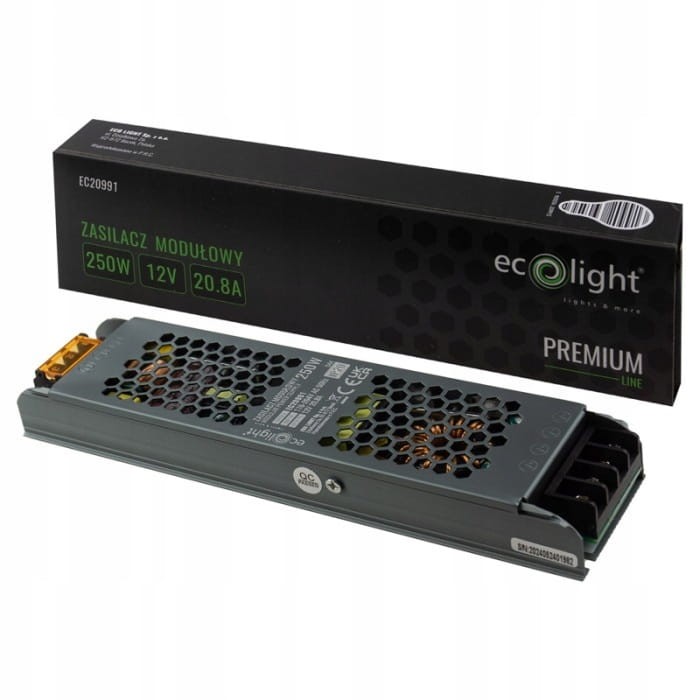 Zasilacz modułowy slim PREMIUM 250W 12V 1.