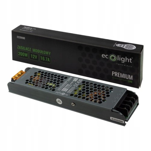 Zasilacz modułowy slim PREMIUM 200W 12V 1.