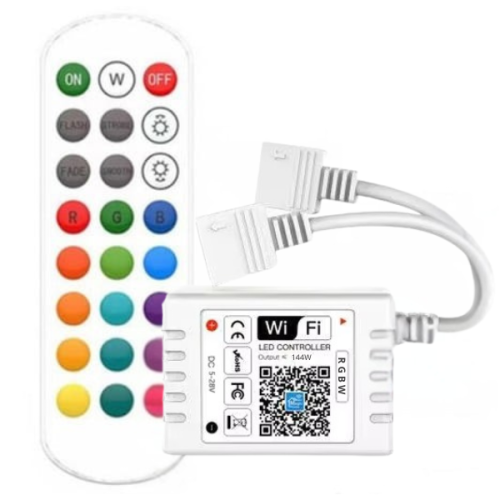Sterownik Led RGBW WiFi + pilot 12-24V