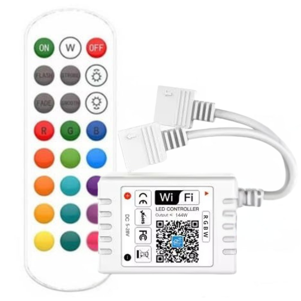 Sterownik Led RGBW WiFi + pilot 12-24V