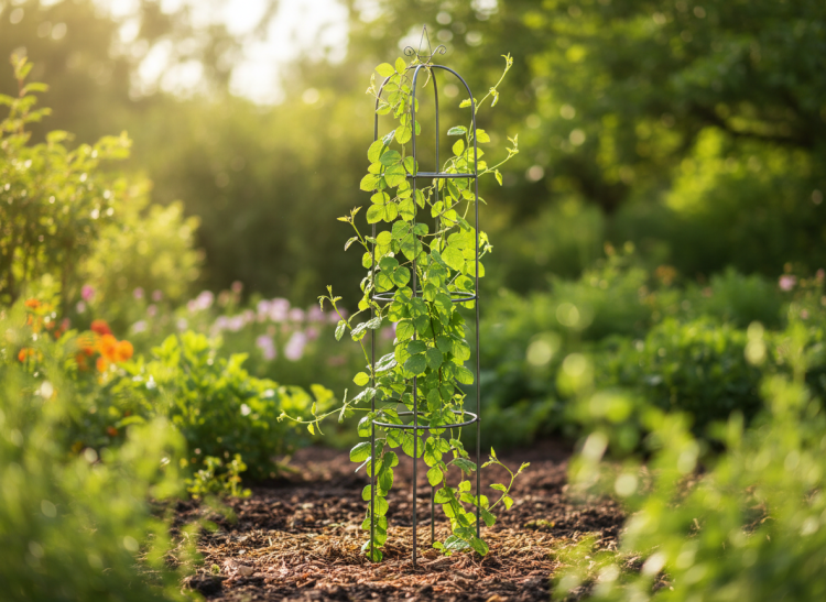 Kolumnowa pergola ogrodowa do róż i pnączy – elegancka ozdoba ogrodu o wysokości 190 cm, odporna na warunki atmosferyczne..png
