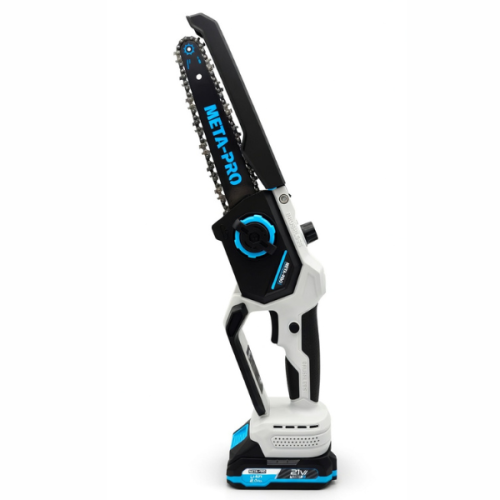 Pilarka akumulatorowa 21V 1000W z prowadnicą 20 cm – kompaktowa i wydajna piła łańcuchowa do cięcia drewna i gałęzi.