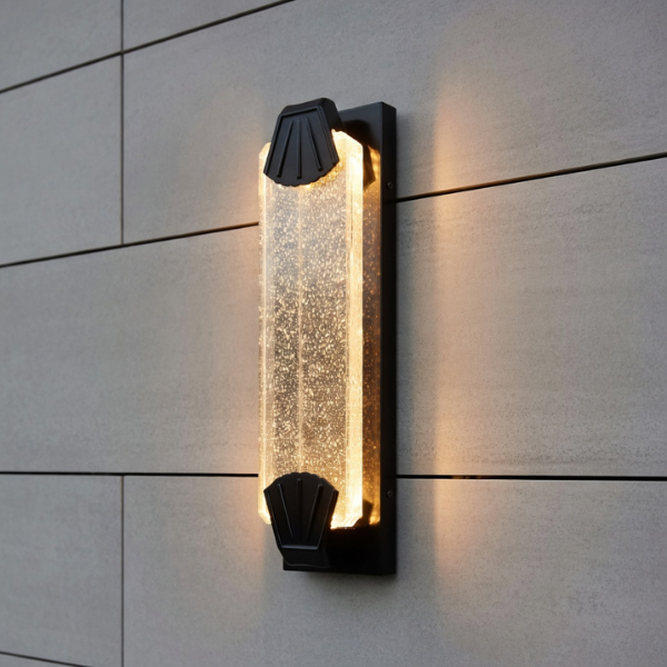 Nowoczesny kinkiet LED o eleganckim designie, idealny do montażu na elewacji budynku lub w przestrzeni przydomowej.png