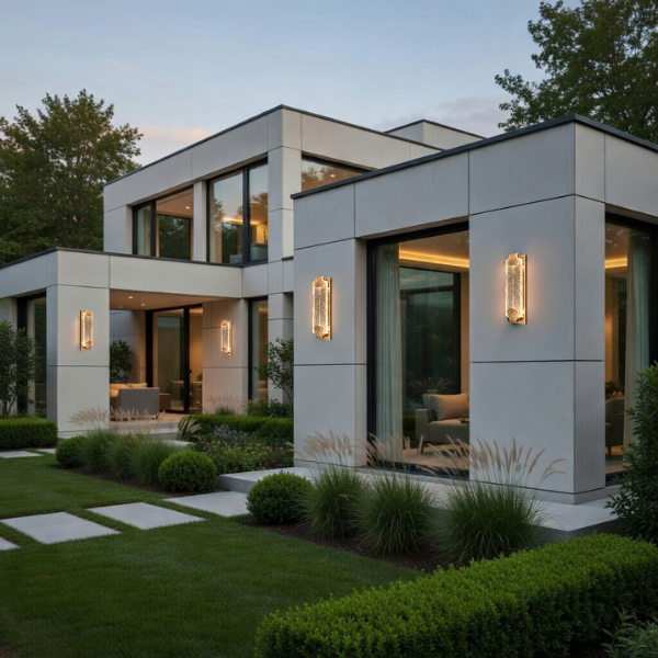 Kinkiet elewacyjny LED o minimalistycznym designie, idealny do nowoczesnych aranżacji.png