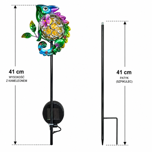 lampa solarna LED kameleon metalowa ręcznie malowana 41 cm wysokość 41 cm szpikulec (2).png