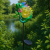 lampa solarna kameleon LED dekoracyjna nad wodą w ogrodzie naturalne otoczenie.png