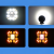 Okrągły reflektor roboczy LED Skull 12-60V światło białe i żółte.png
