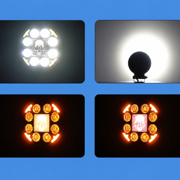 Okrągły reflektor roboczy LED Skull 12-60V światło białe i żółte.png