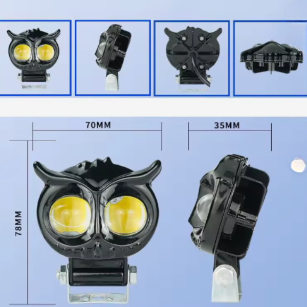Kompaktowy halogen LED sowa do motocykla z mocnym światłem dalekosiężnym.png