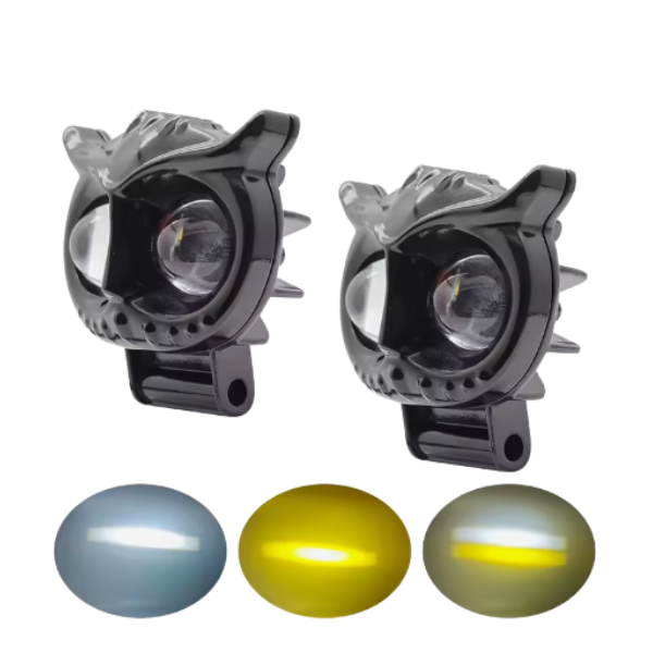 Reflektor LED sowa z podwójną soczewką do motocykla i quada terenowego.png