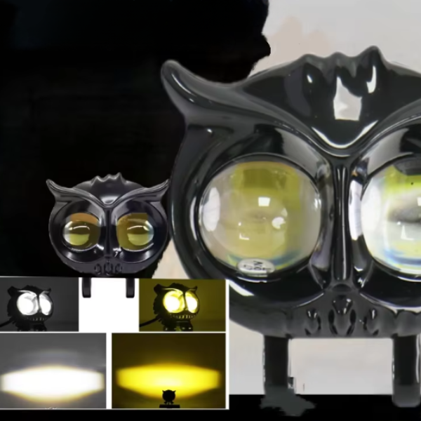 Mini halogen LED owl eye z żółtym światłem przeciwmgielnym do motocykla.png