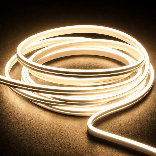 Taśma LED Neon Flex 24V – nowoczesne rozwiązanie do tworzenia jednolitych linii świetlnych w aranżacjach wnętrz i na zewnątrz budynków.