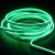 Zielony Neon Flex LED 24V IP67 – elastyczna taśma świetlna o jednolitej linii światła, idealna do dekoracyjnego podświetlenia wnętrz, witryn i nowoczesnych aranżacji.