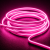 Różowy Neon Flex LED 24V IP67 – dekoracyjna taśma świetlna o jednolitej linii światła, idealna do nowoczesnych wnętrz, pokoi dziecięcych oraz kreatywnych aranżacji.